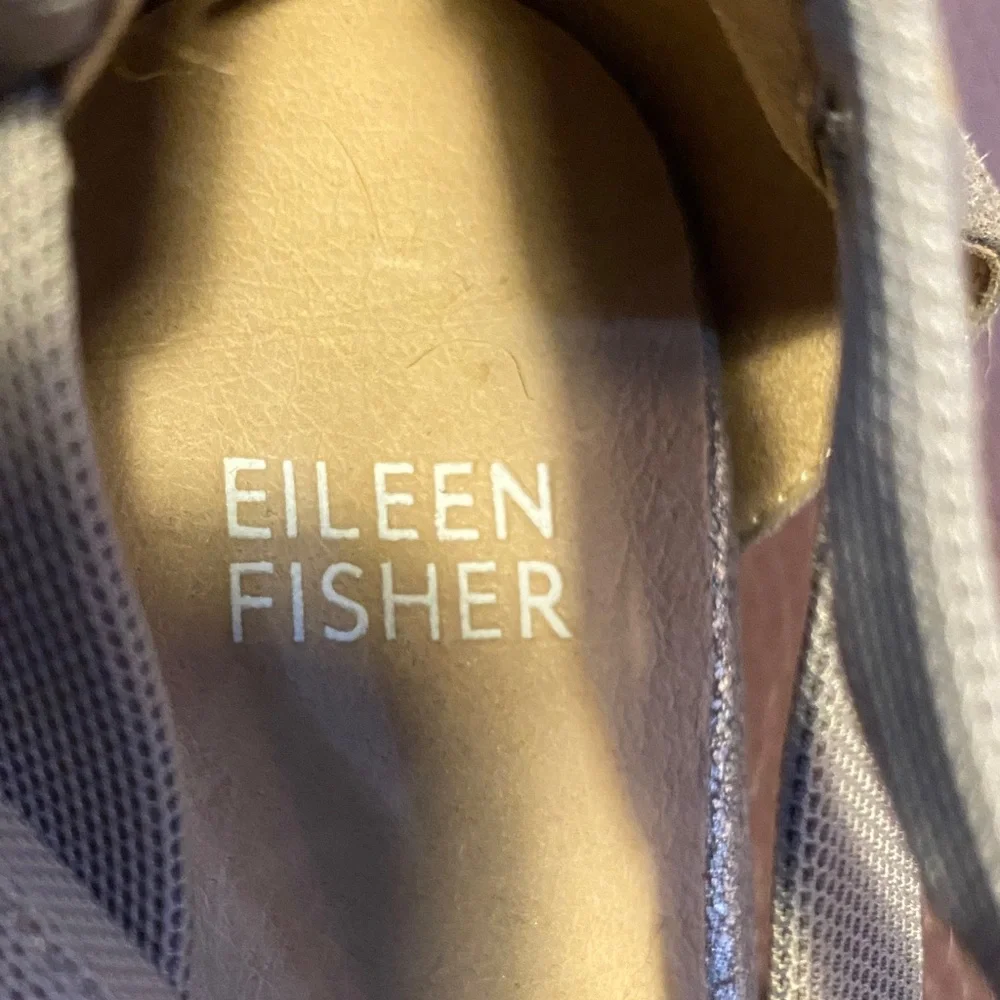 Eileen Fisher Gray Strappy Heels - Picture 2 of 4